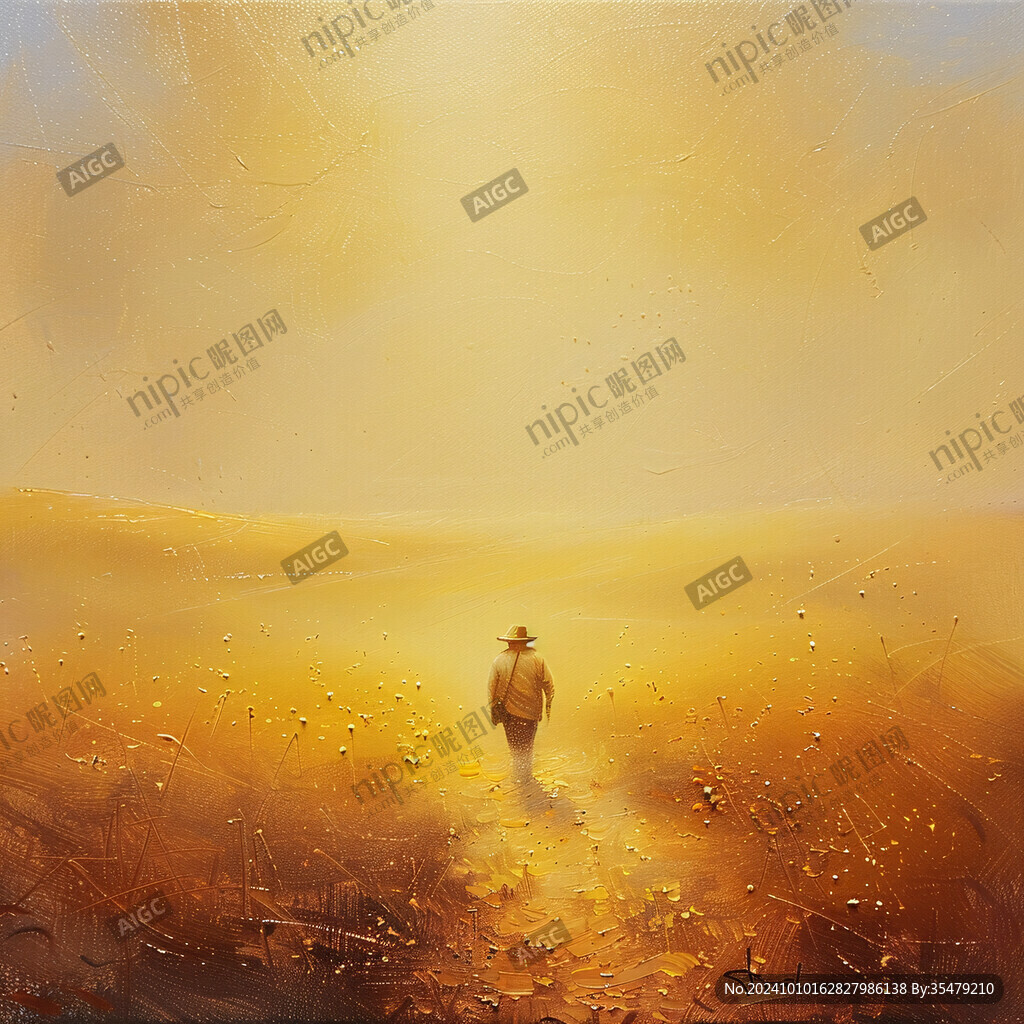 沙漠里远行的人