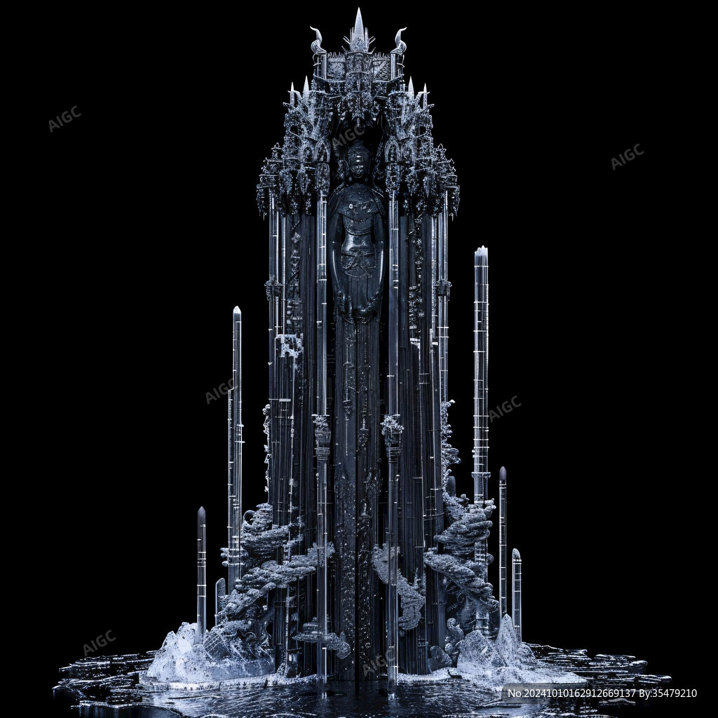 俄罗斯科技感建筑插画