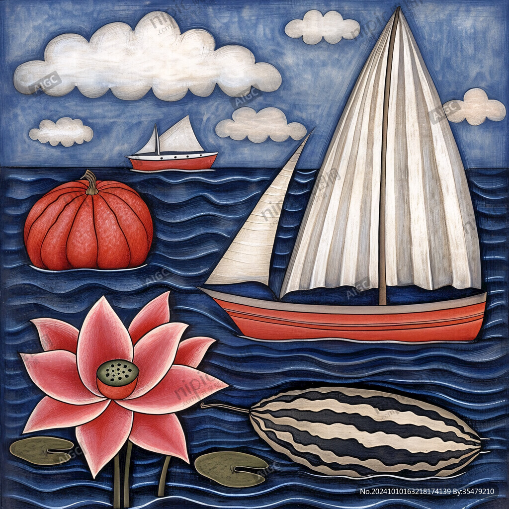 船上装饰画