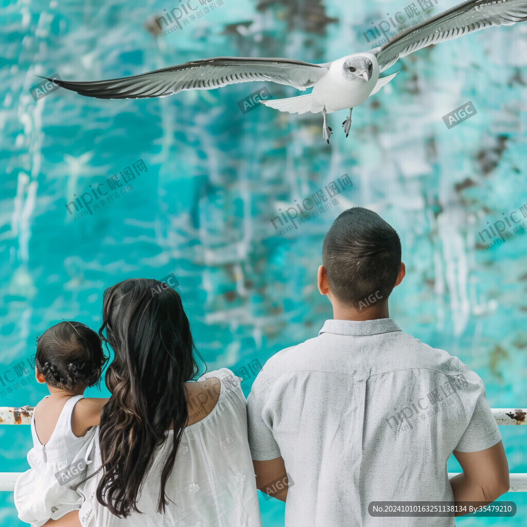 行人旅游人观鸟