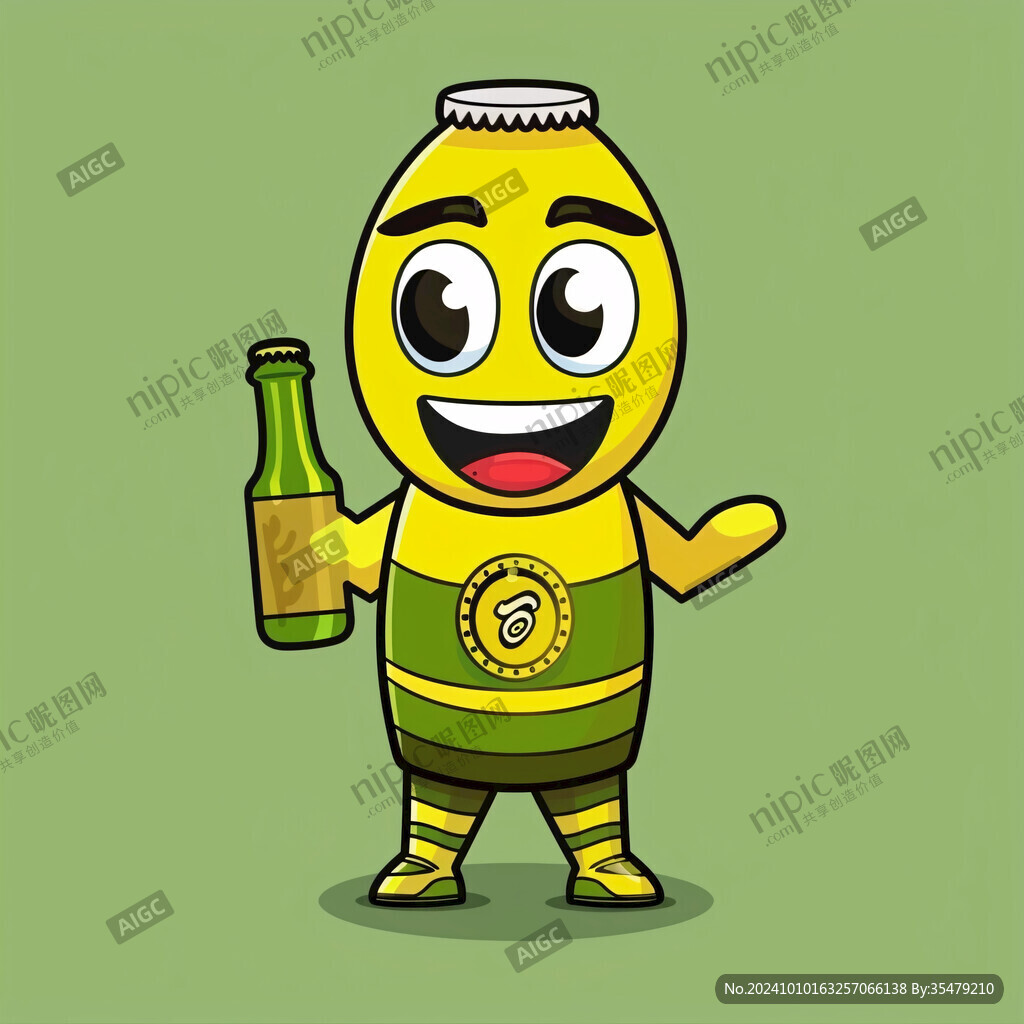 扎啤卡通形象