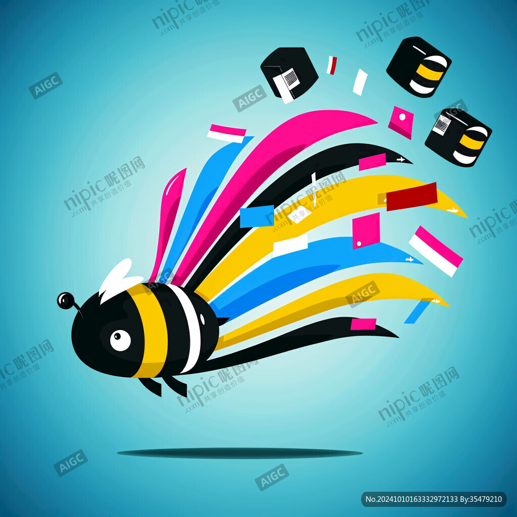 科技书籍卡通图案