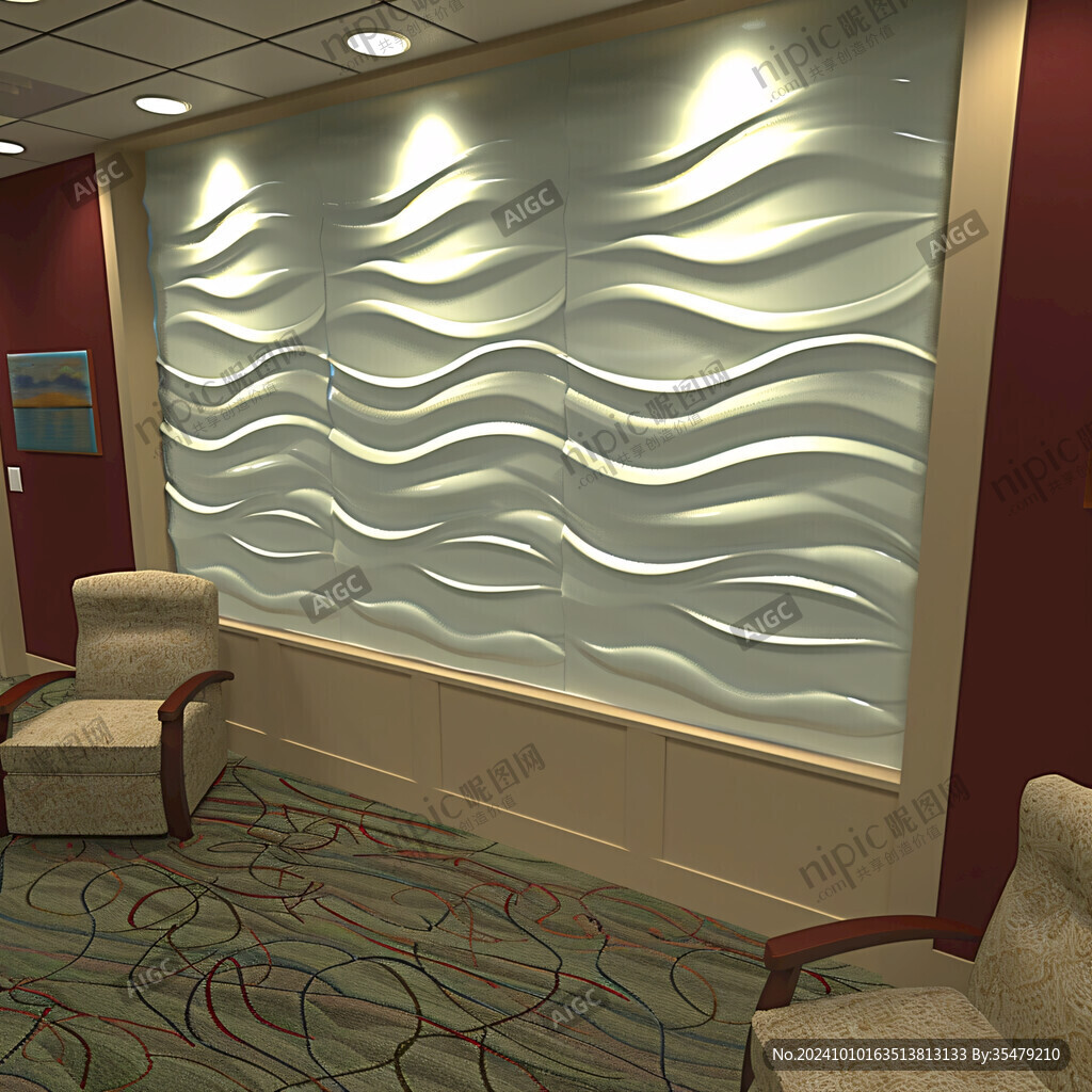 波浪造型墙