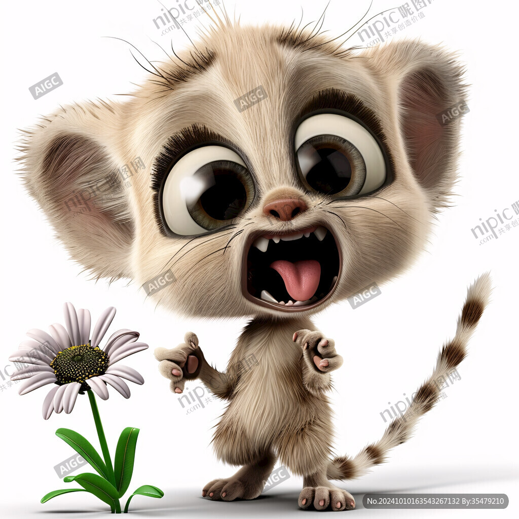 卡通写实漫画野生动物