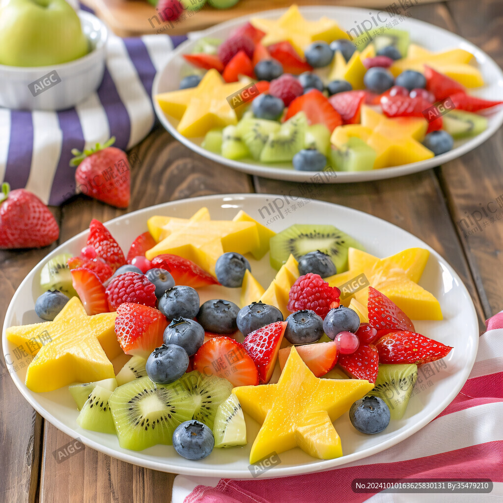 切块水果盘