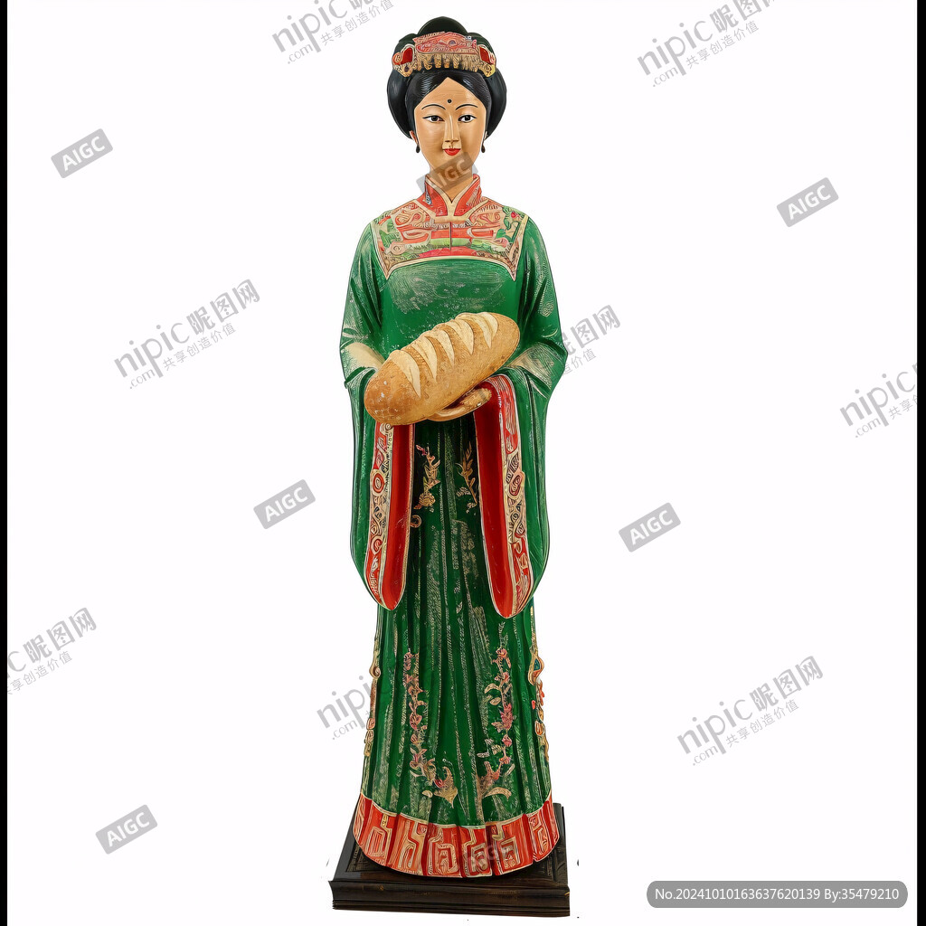 古代小姐夫人彩塑