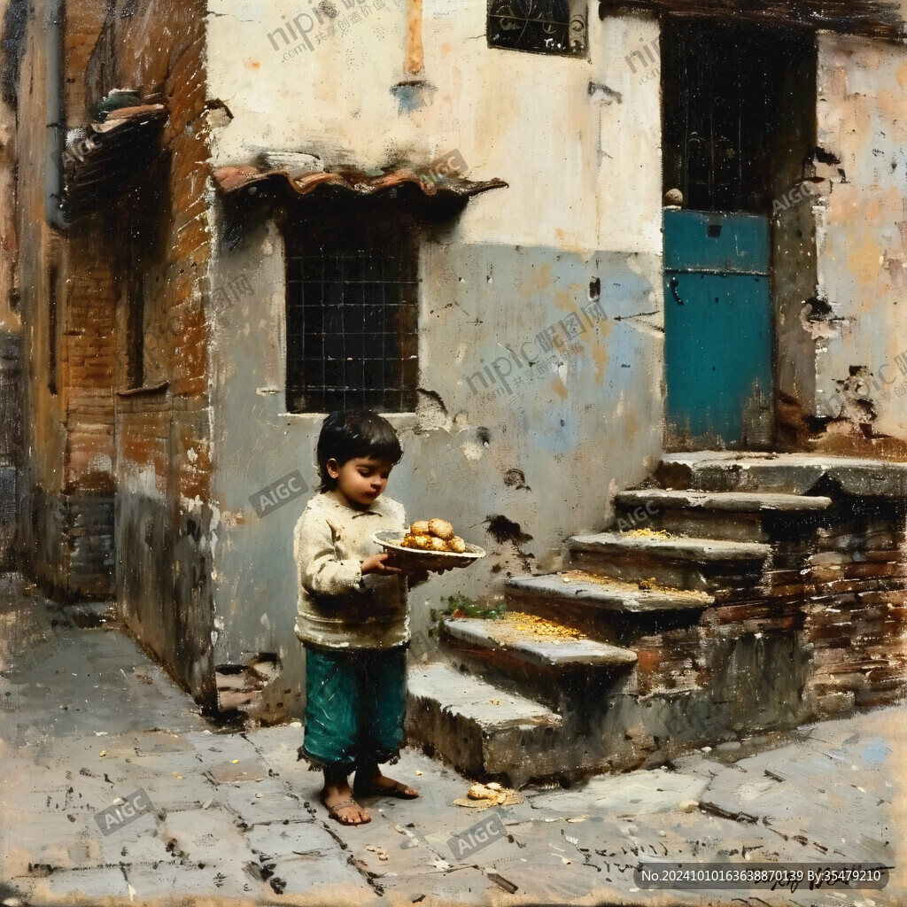 民国街头卖烟烟儿童