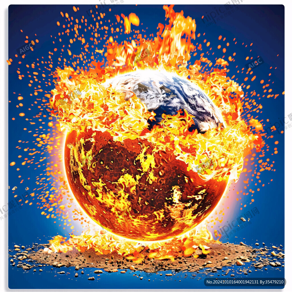 全球变暖海报素材