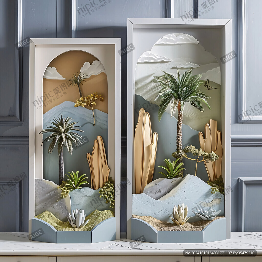 清爽夏日橱窗美陈