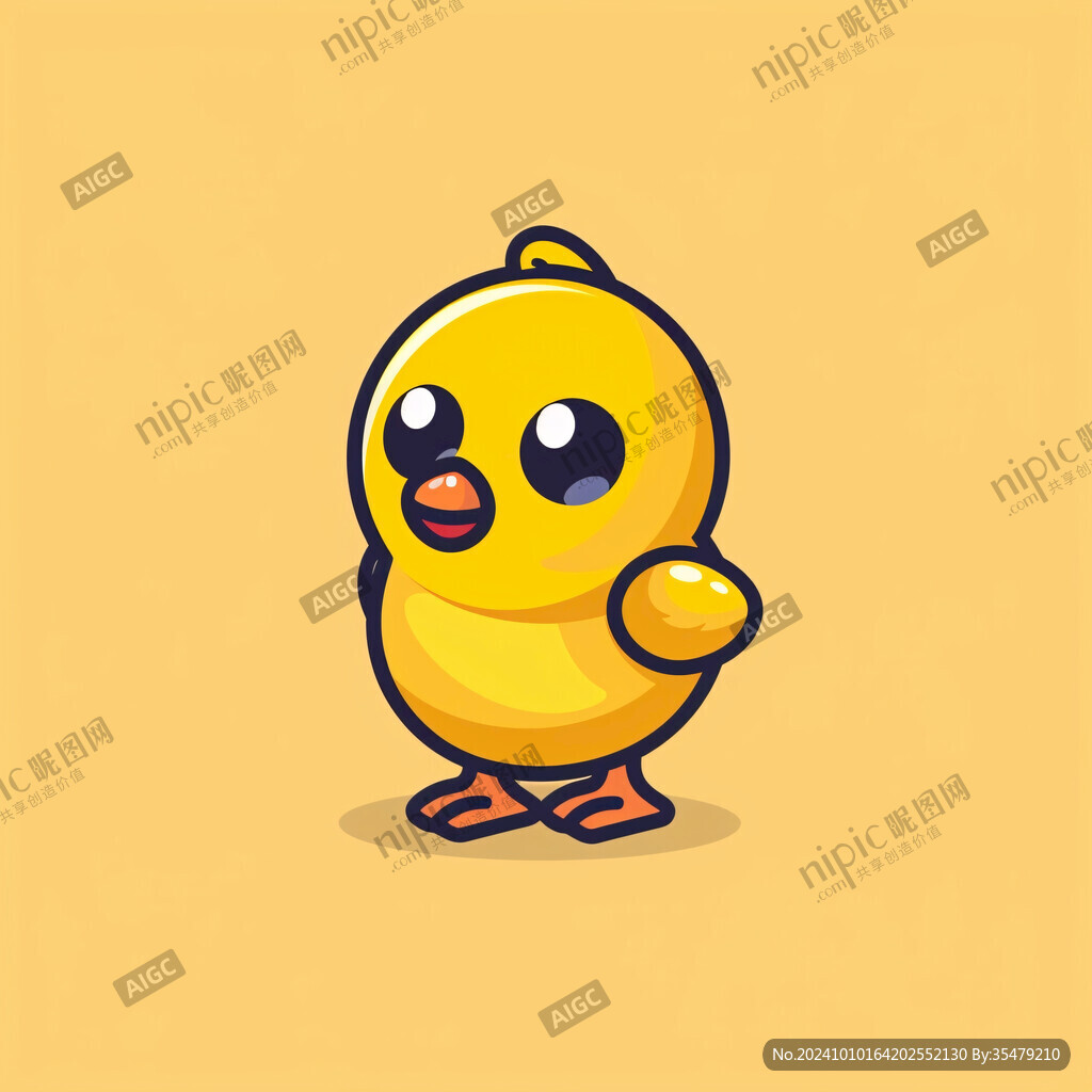 黄色小鸡卡通形象
