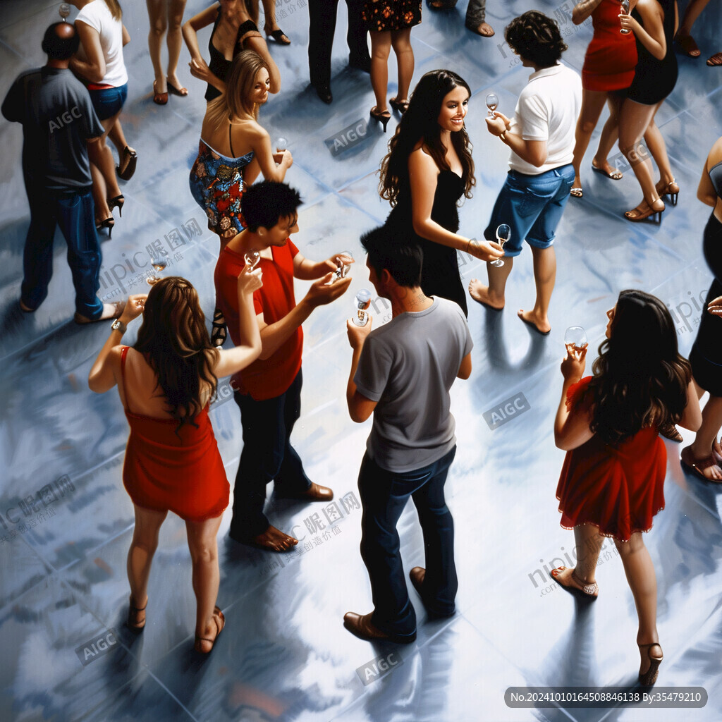 广场跳舞的人们