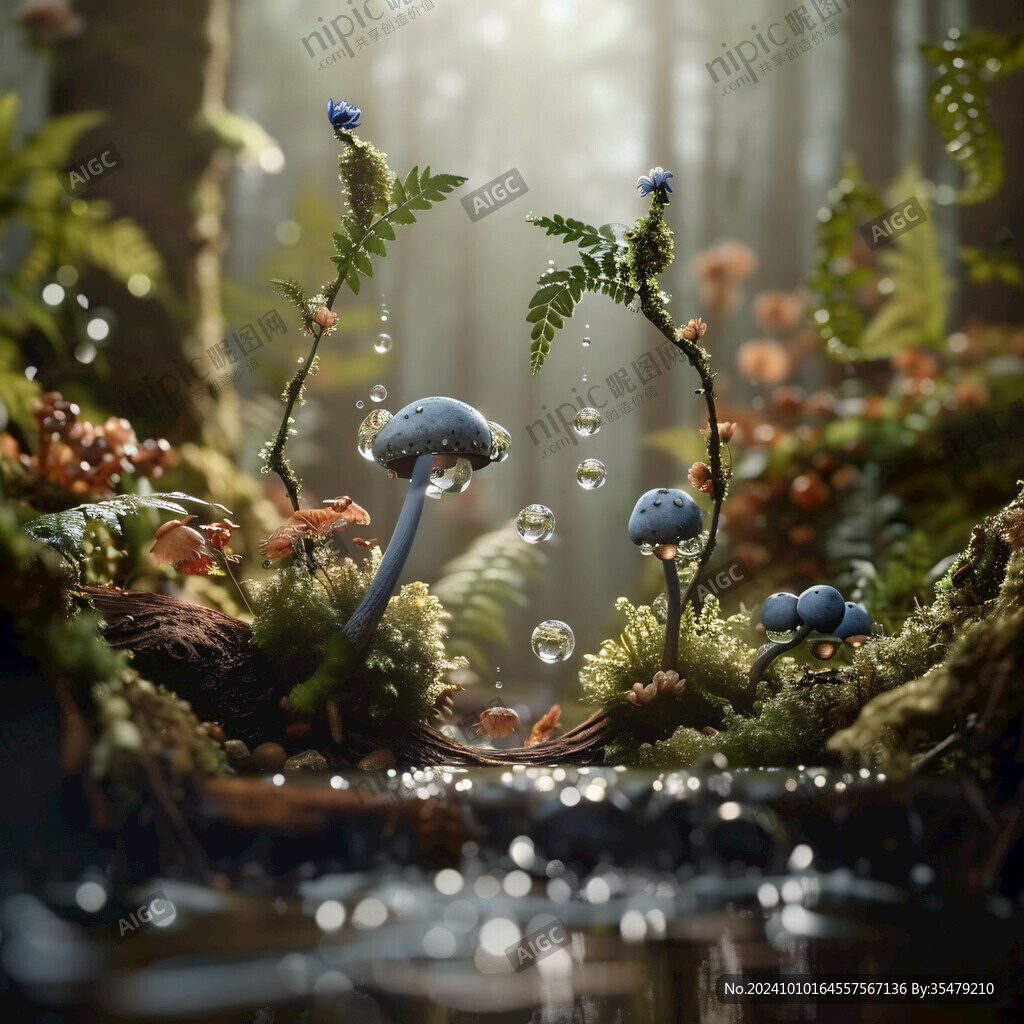 唯美森林野生菌