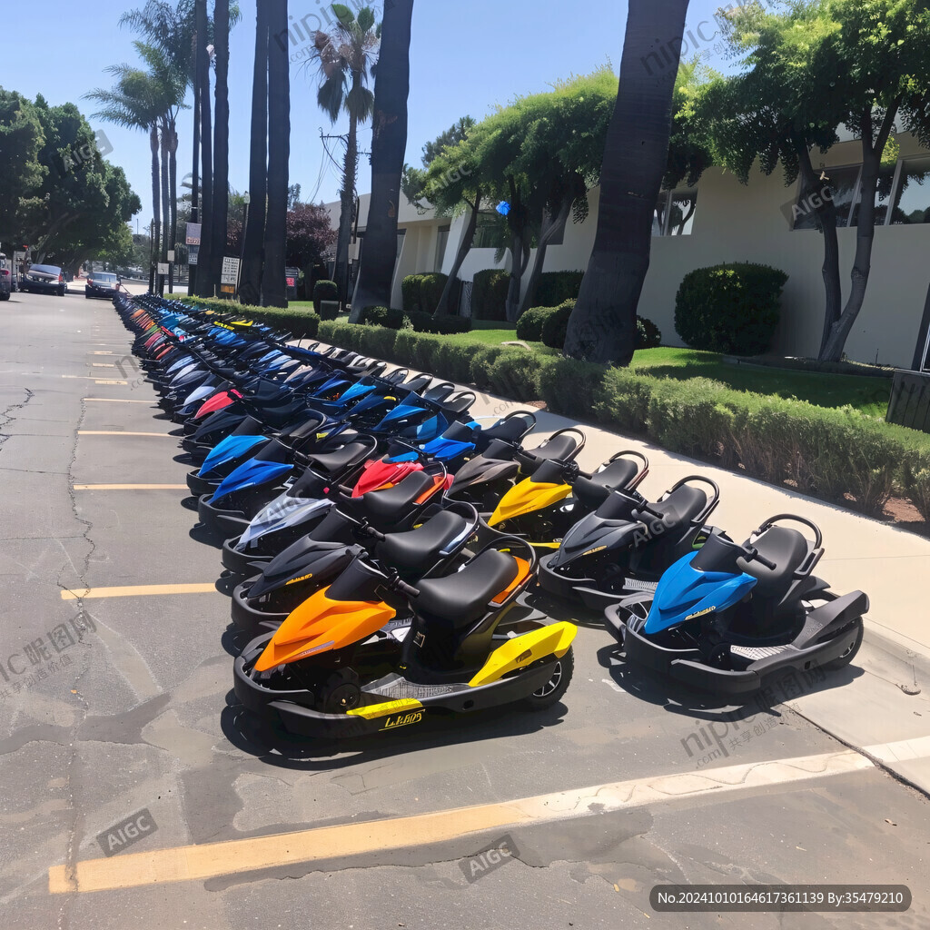 碰碰车室外场景