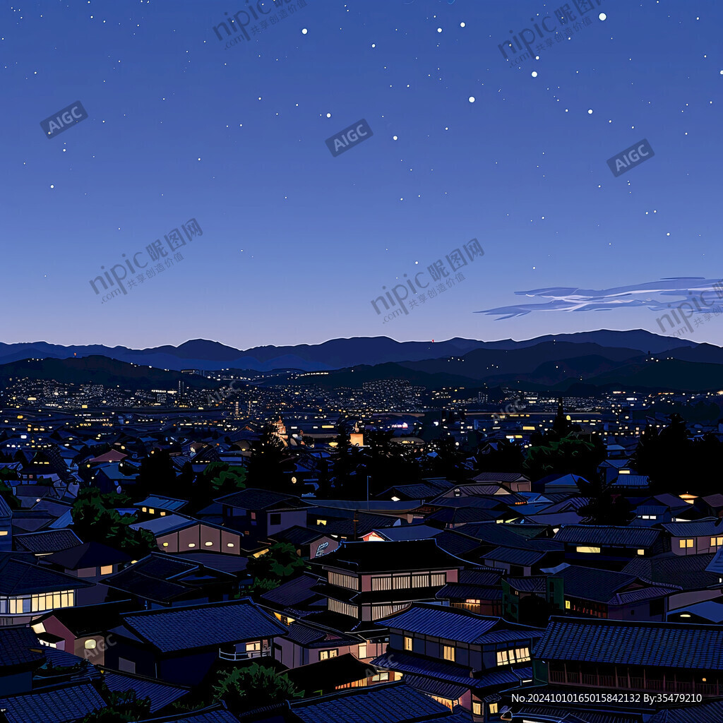 地市夜景全景