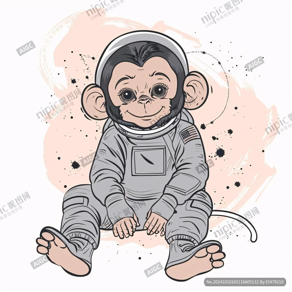 宇航员猴子