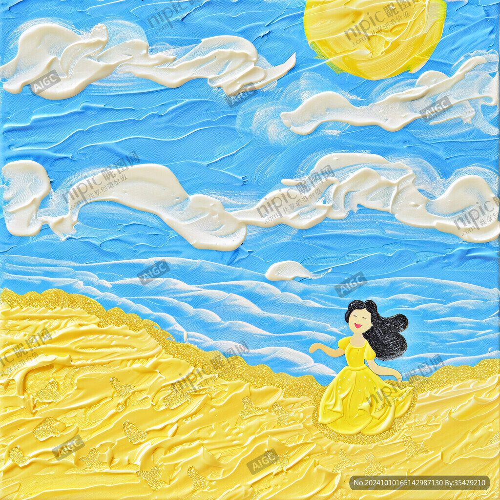 游泳的少女浮雕