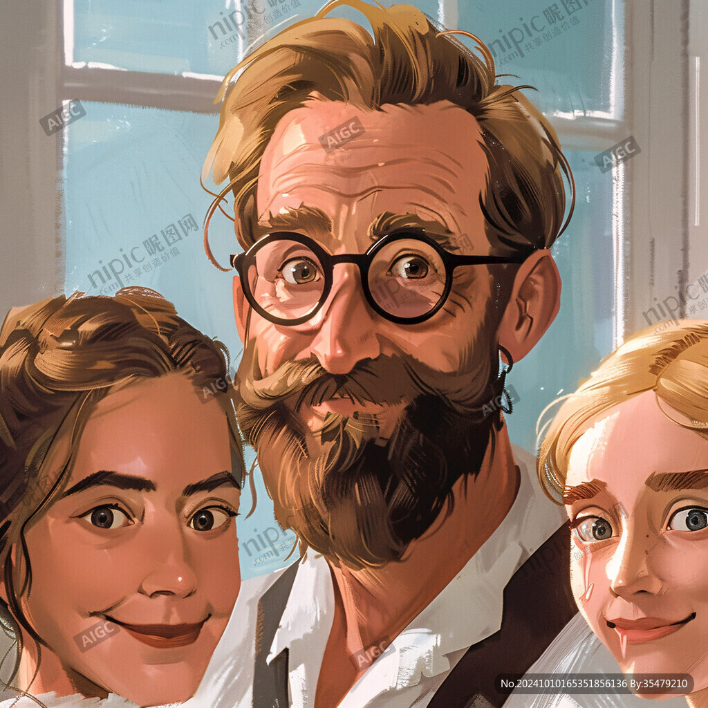 老科学家插画