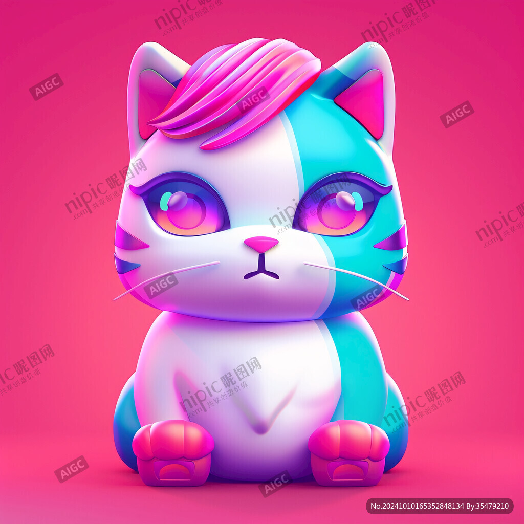 原创卡通智能小猫