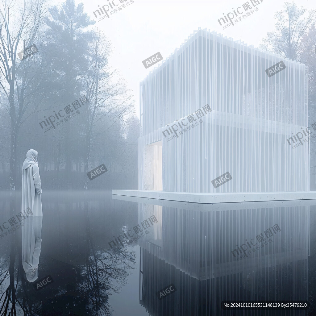 白色极简意境地产