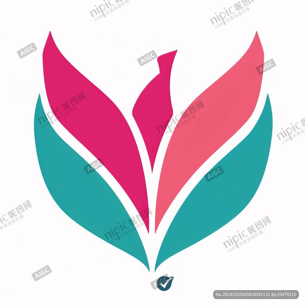 树叶彩色叶子logo