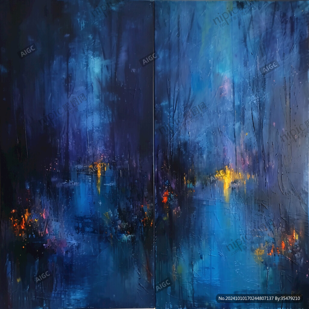 爆款抽象油画仿真素材