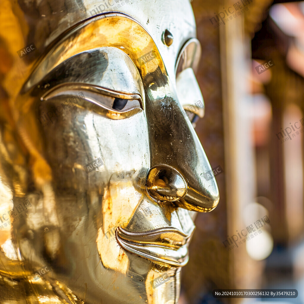 金面罩雕塑