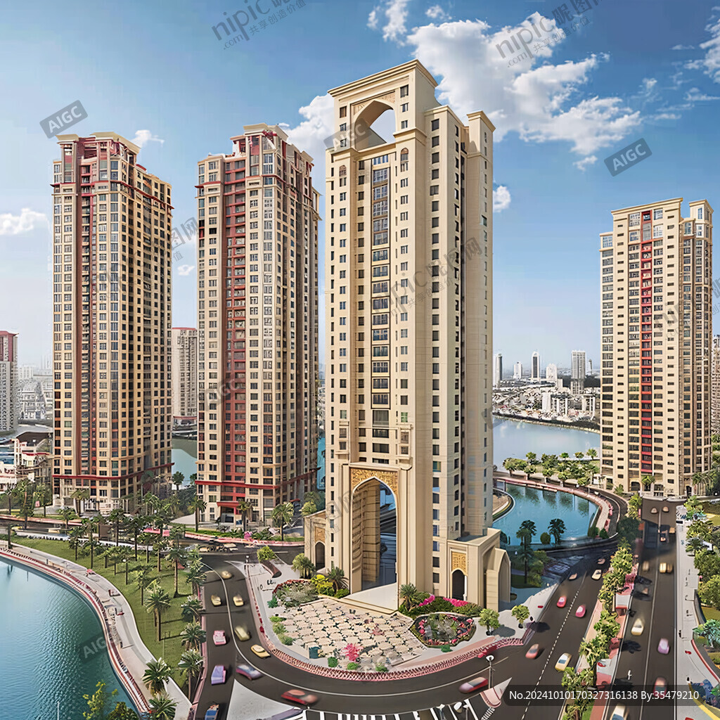 水景住宅楼房地产