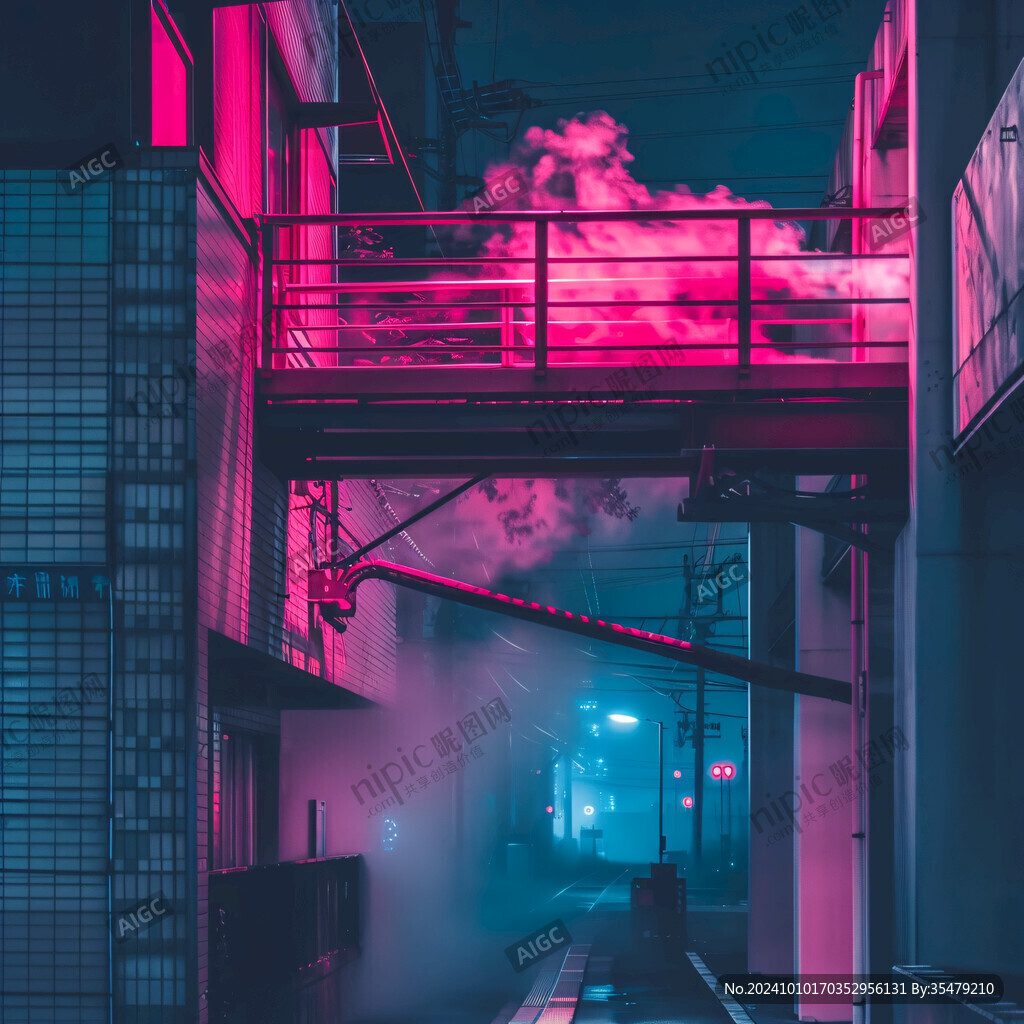 赛博朋克装饰画