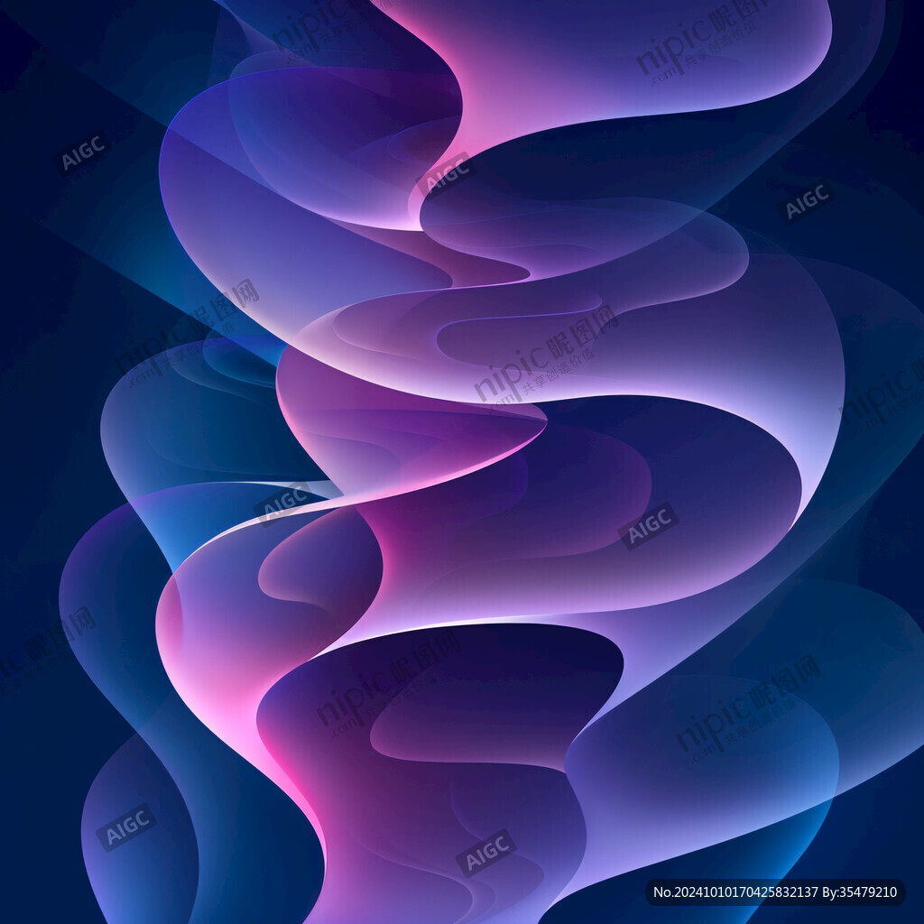 蓝粉纹理曲线动感线条