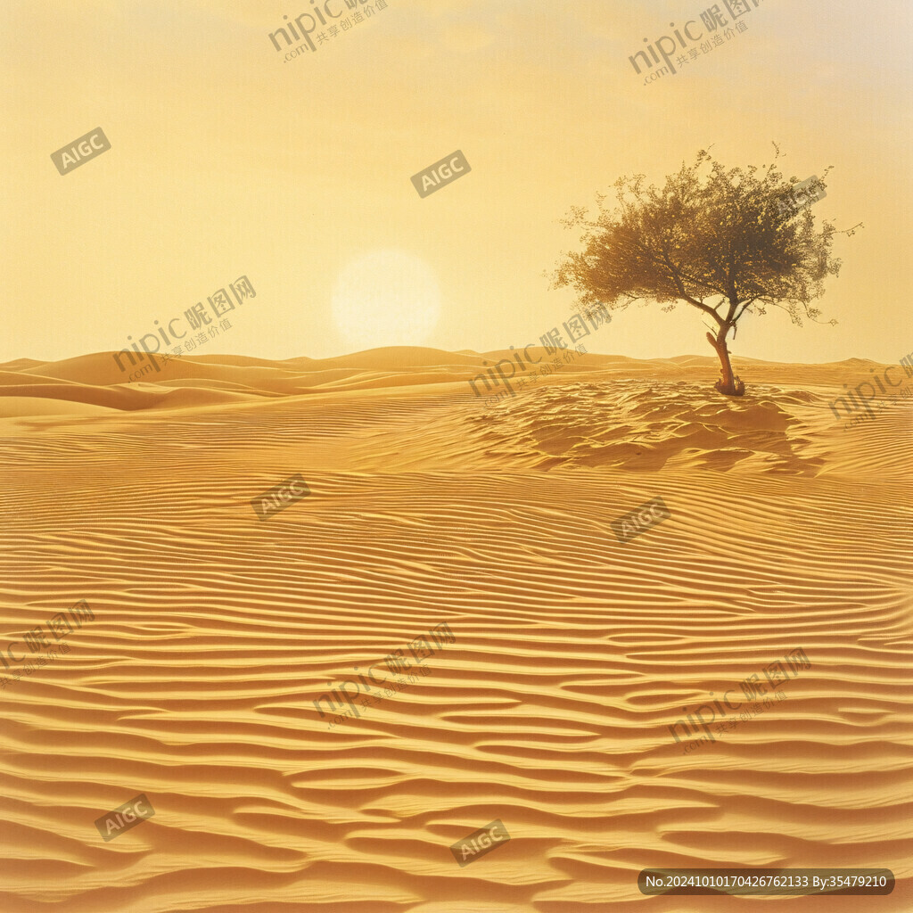 沙漠独一古老枫树