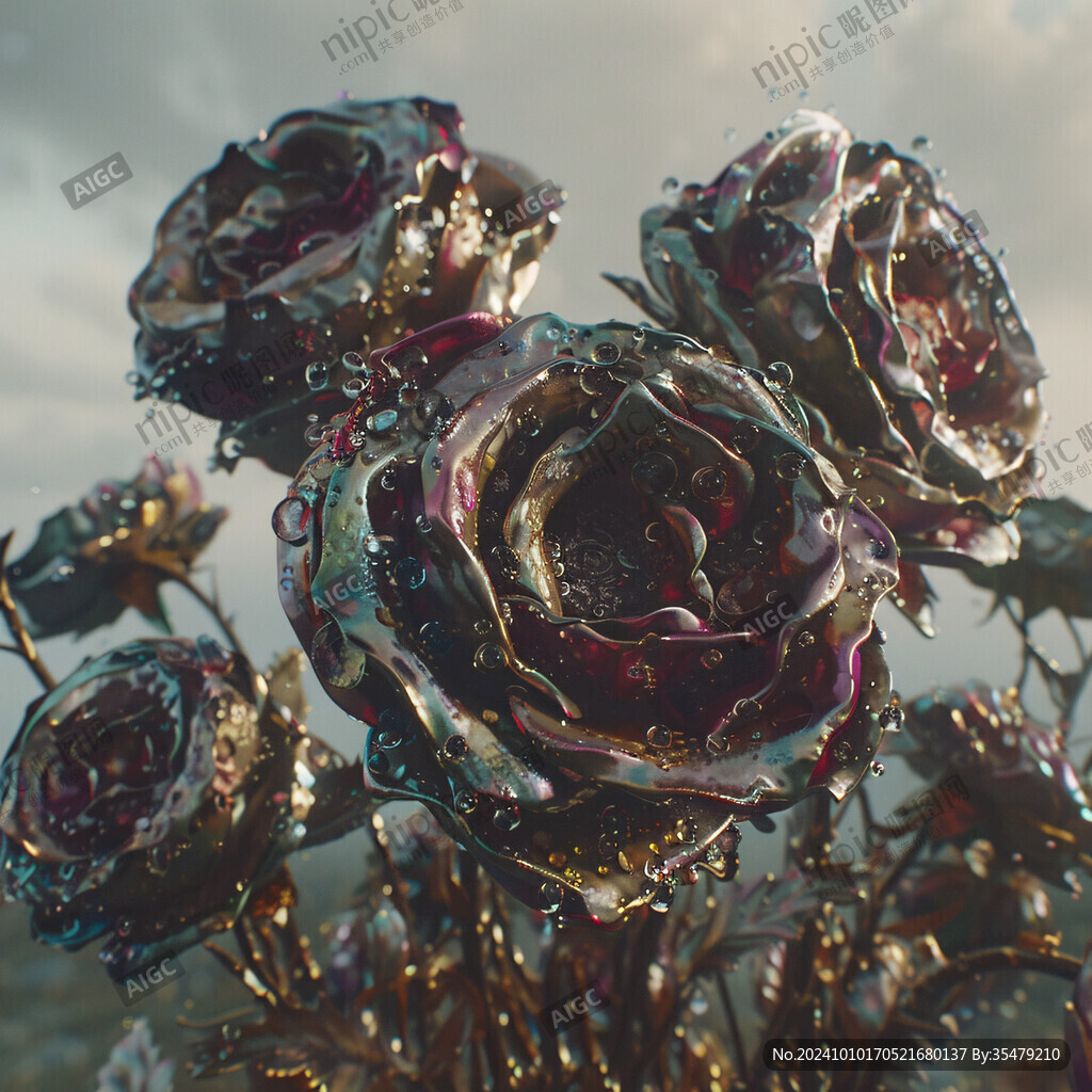 闪光光圈玫瑰花