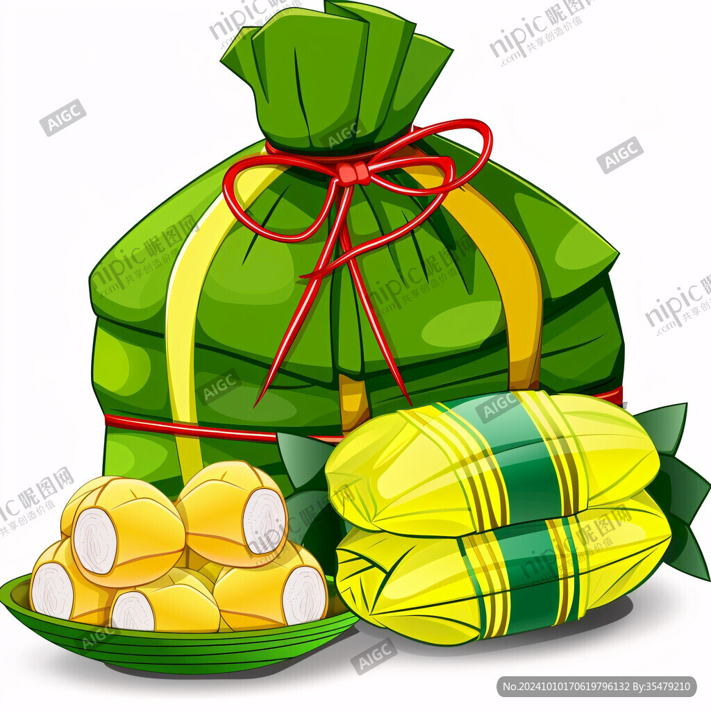 粽子礼盒粽子插画