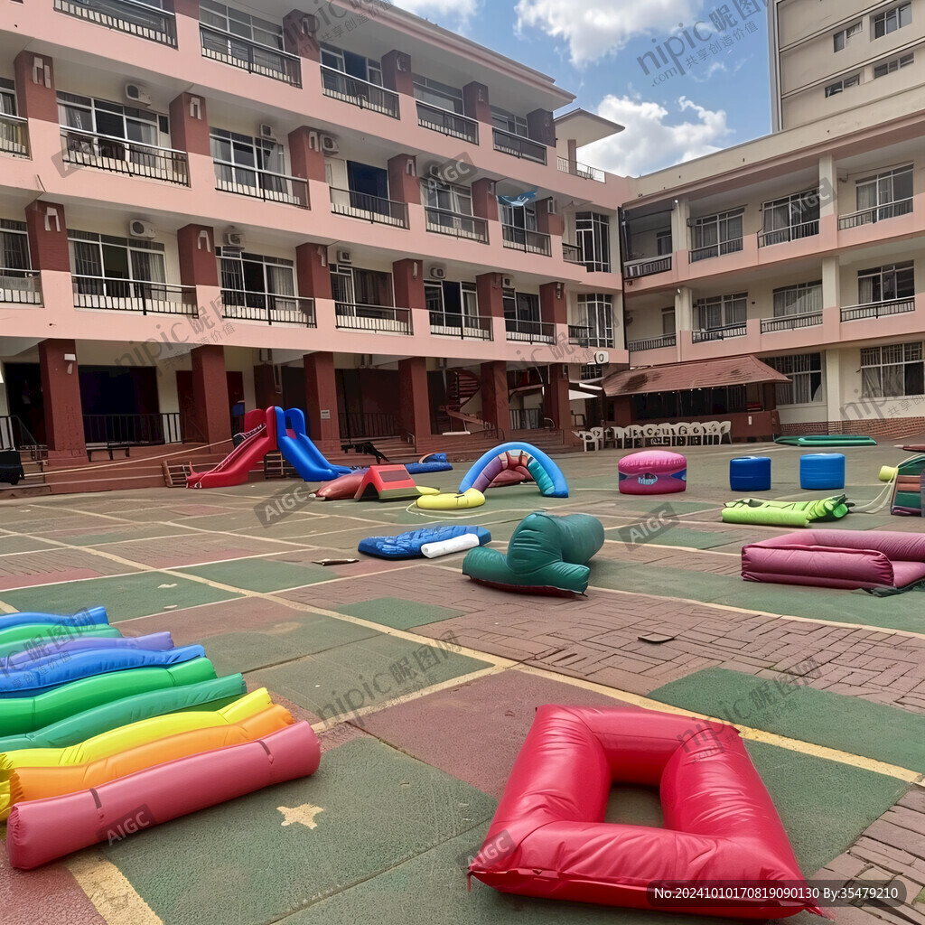 幼儿园内景轮胎