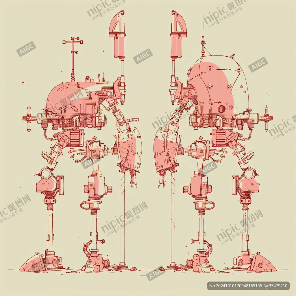 后现代机械科幻装饰品