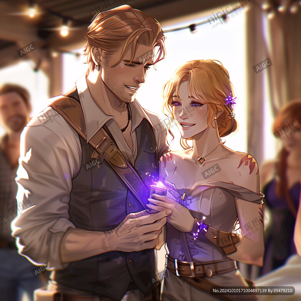 俩人的游戏插画