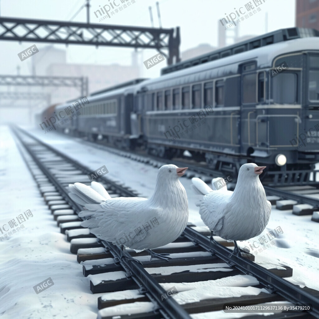 雪地鸽子鸽子