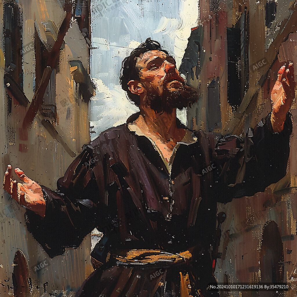 意大利写实油画漫画