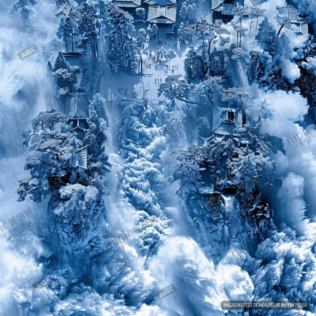 肌理浮雕山水画