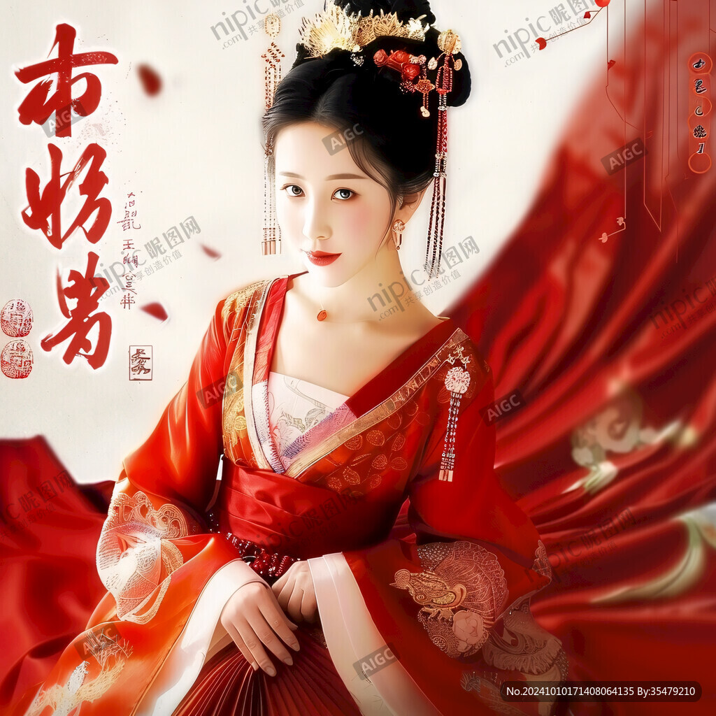 古装红衣女子