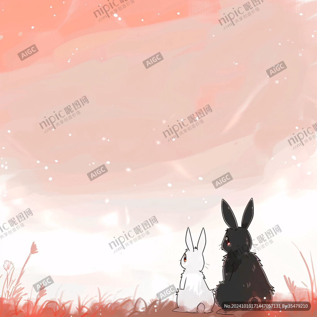 兔年十二月插画