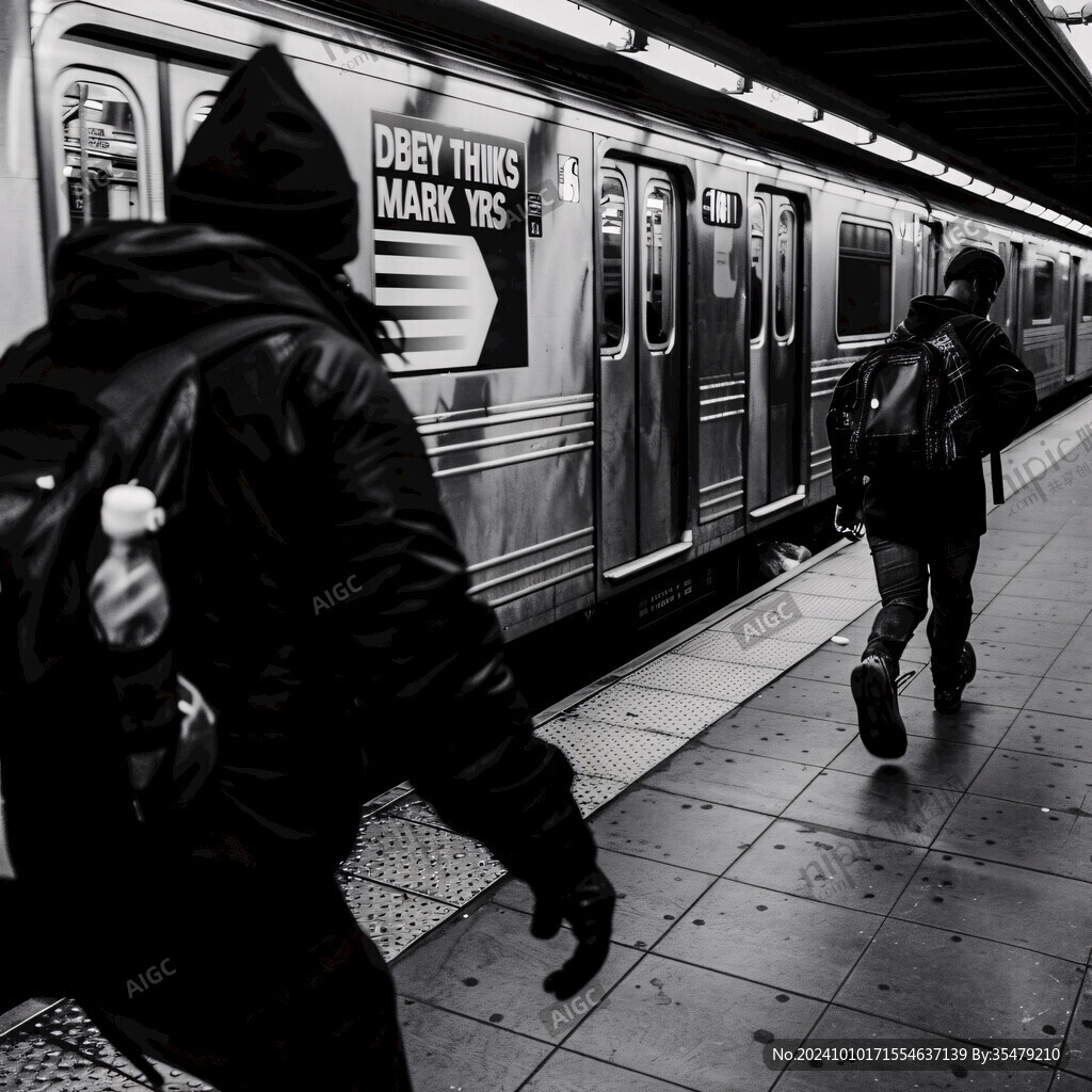 城市繁忙地铁生活