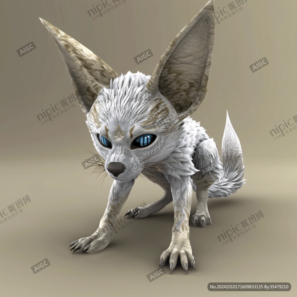 神兽卡通形象狼狗卡通