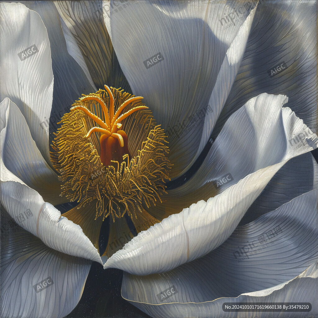 鼠绘精绘莲花花朵