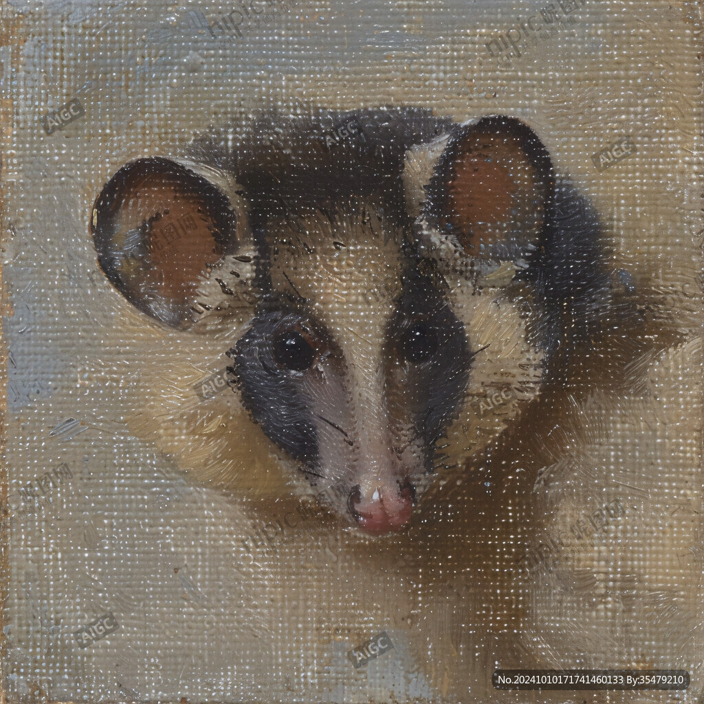 动物水彩画动物油画