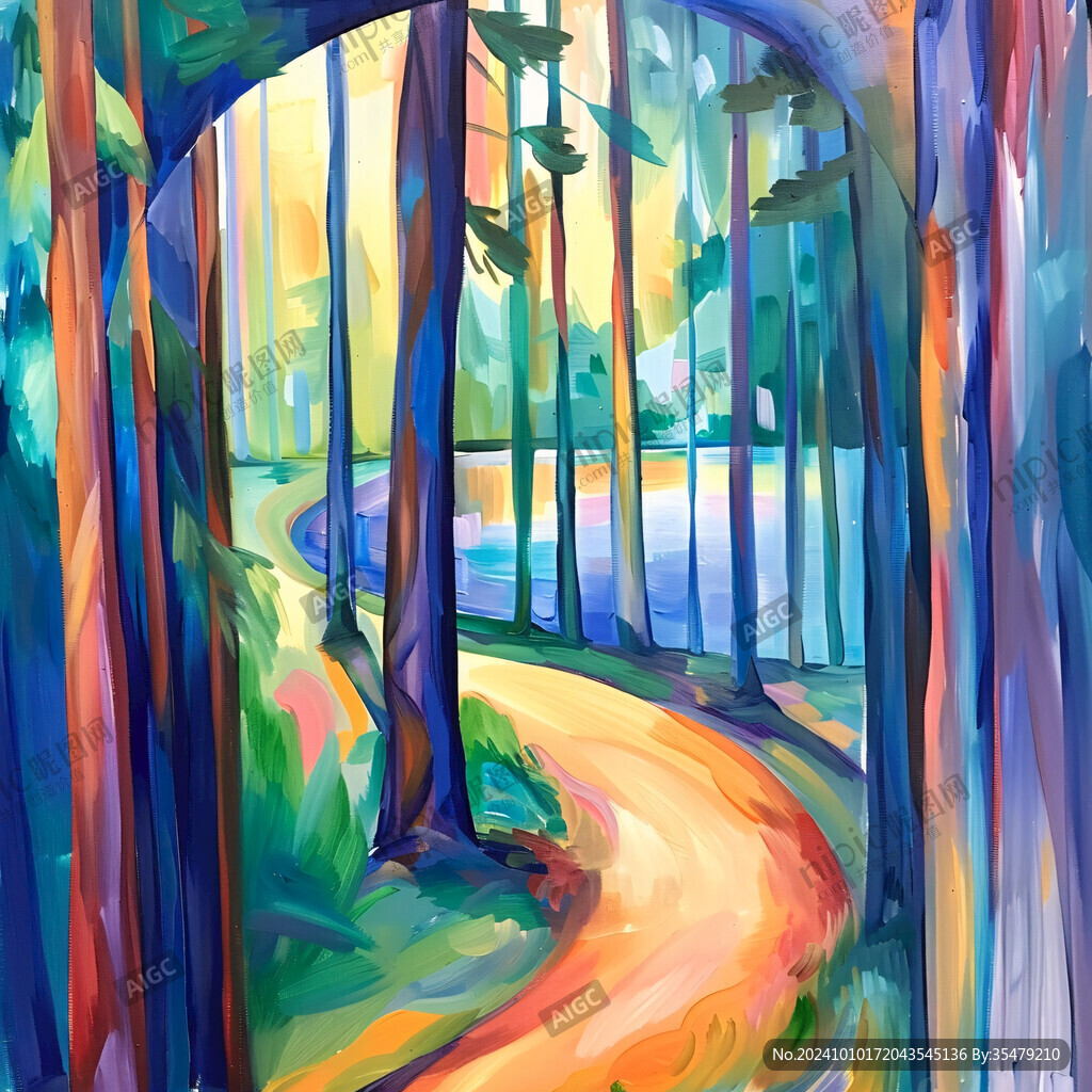 欧式装饰画时光隧道