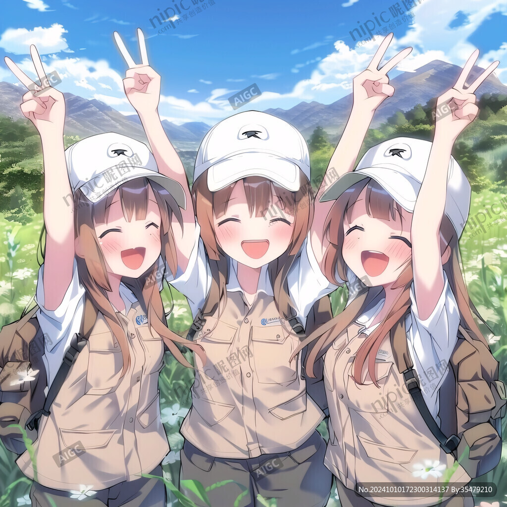 青春题材人物插图