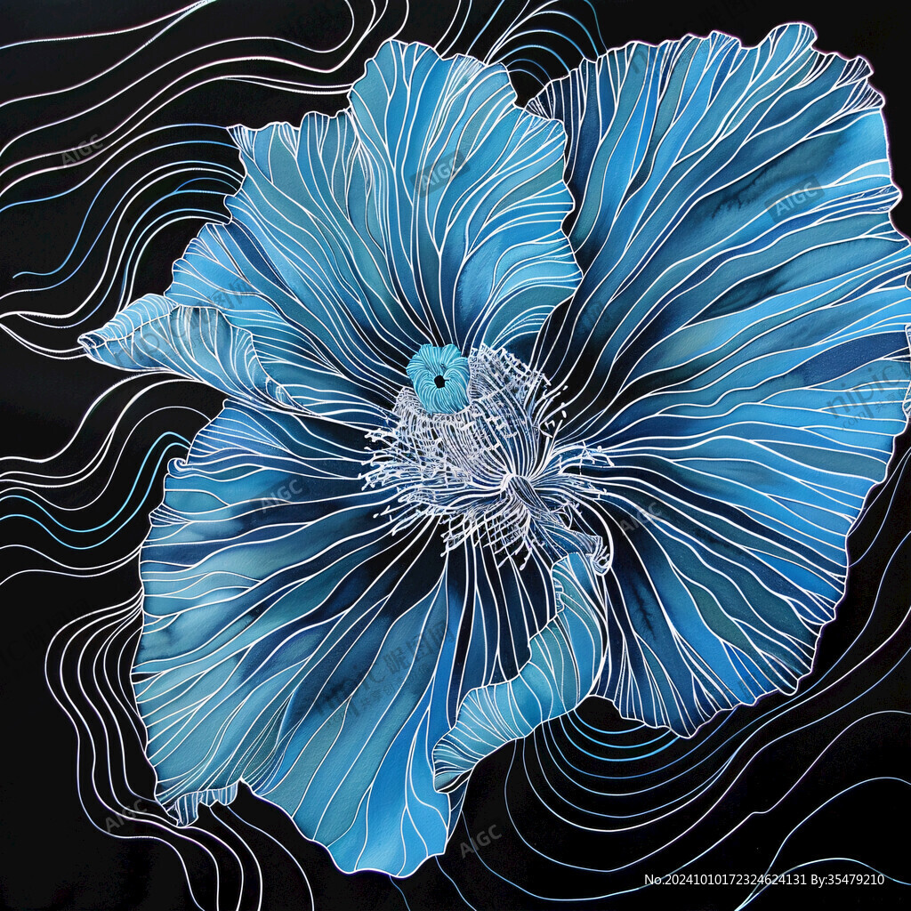 凤尾菇包装插画