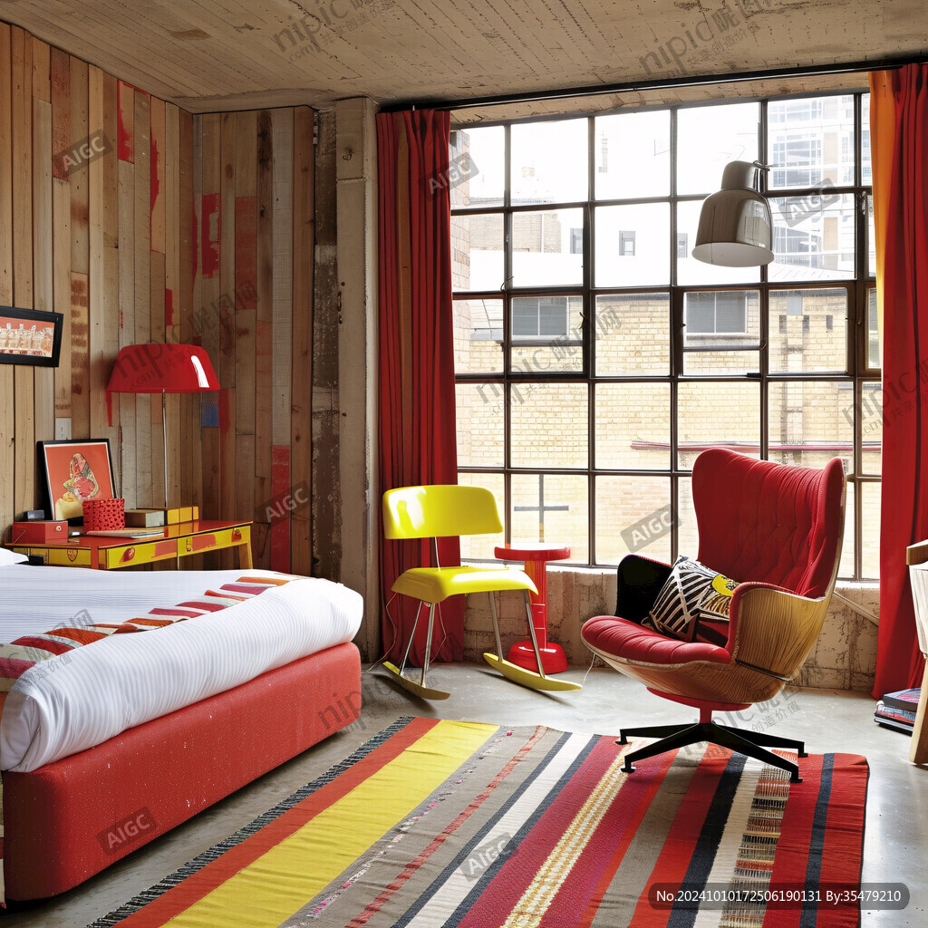 红色主题酒店设计