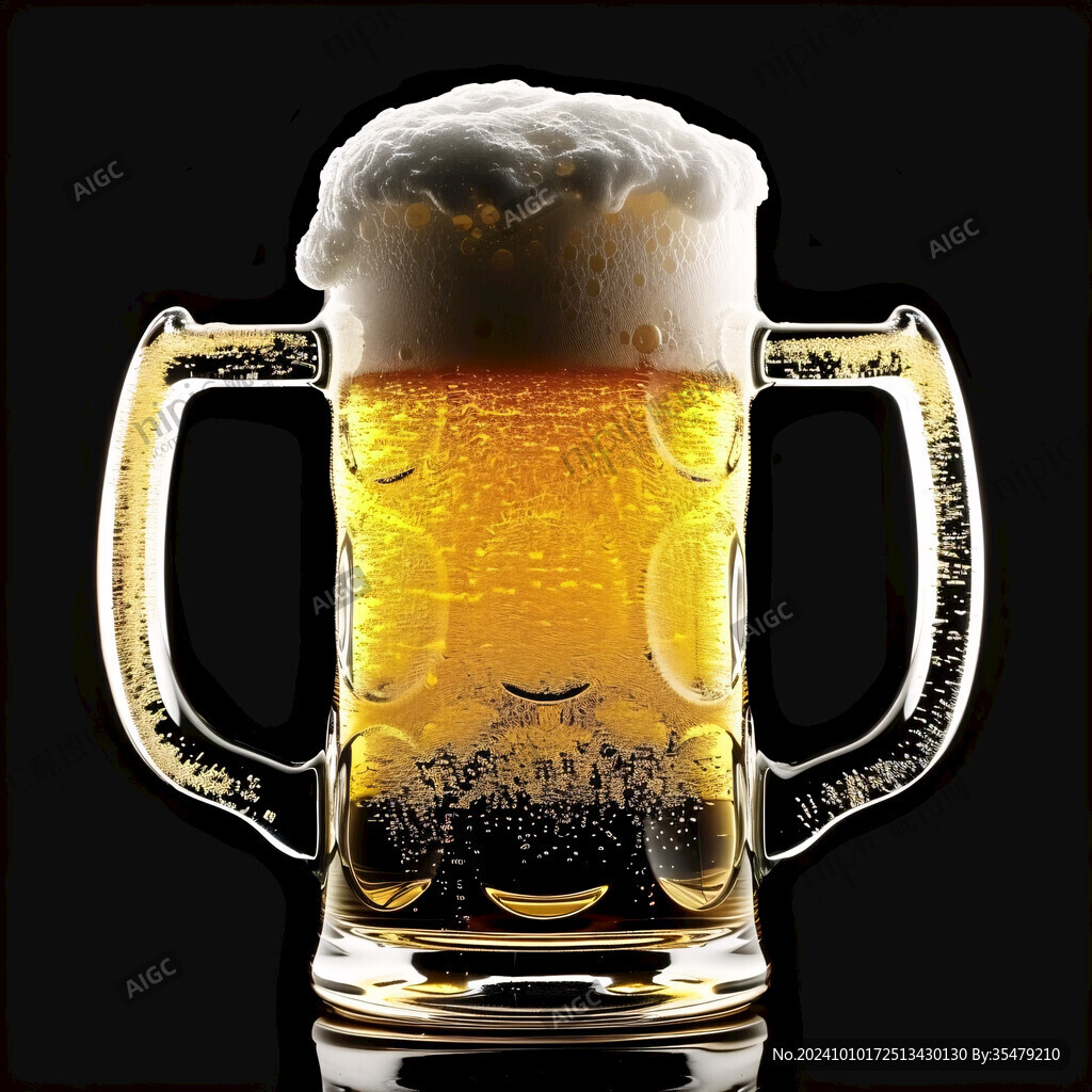 啤酒水花质感特效