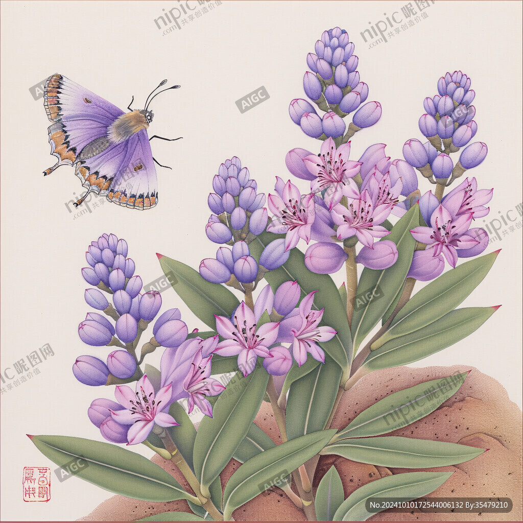 花卉昆虫装饰画